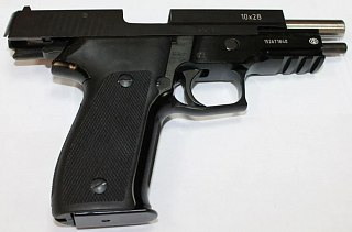 Пистолет Техкрим Р226Т ТК-Pro 10х28 SIG-Sauer черный оксид ОООП