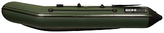 Лодка Мастер лодок Аква 2900 слань-книжка киль зеленый/черный - фото 7