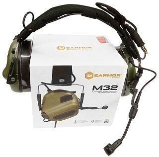 Наушники активные коммуникац. EARMOR M32-FG MOD4 Nexus TP-120 зеленые - фото 2