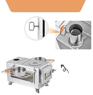 Печка King Camp Hot Tent Stove Plus - фото 7