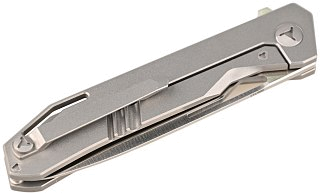 Нож Mr.Blade Keeper M390 titanium handle складной металик - фото 9