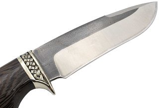 Нож ИП СЕМИНА Скиф кованая сталь 95x18 со следами ковки венге литье - фото 6