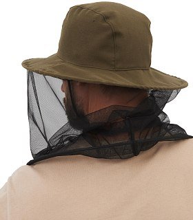 Панама-накомарник Huntsman Антигнус смесовая с кольцом хаки - фото 4