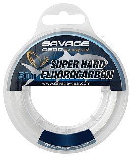 Леска Savage Gear Super Hard Fluorocarbon 50м 0,60мм 18,90кг 41,66lbs Clear
