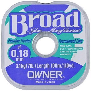 Леска Owner Broad Natural Clear 100м 0,18мм - фото 1