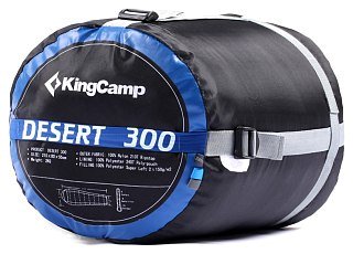 Спальник King Camp Desert 300 -15С синий правый - фото 4