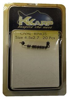 Кольца Trabucco K-Karp oval ring овальные 4,5x2,7мм уп 20шт