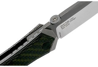 Нож Zero Tolerance складной сталь CPM-20CV рукоять титан карбон - фото 6