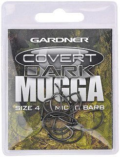 Крючки Gardner Covert dark mugga barbed №4 - фото 1