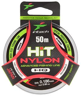 Леска Intech HIT Nylon 50м 0,186 2,6кг - фото 1