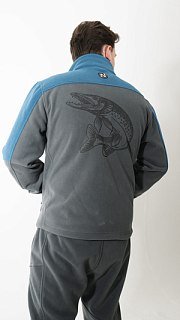 Джемпер Nautilus Keepler флисовый Blue/Grey с принтом - фото 9