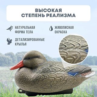 Подсадная утка Taigan Floating Mallard HD плавающая кряква - фото 2