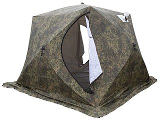 Палатка Стэк Куб-4Т трехслойная камуфляж - фото 3