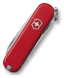Нож-брелок Victorinox Classic 58мм 7 функций красный - фото 2