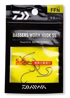 Крючки Daiwa Bassers Worm Hook FFN №4 - фото 2