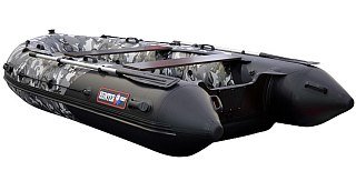 Лодка Хантер 350 Про серый кмф - фото 3