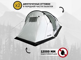 Палатка Talberg TONAR 4 SAHARA серый - фото 10