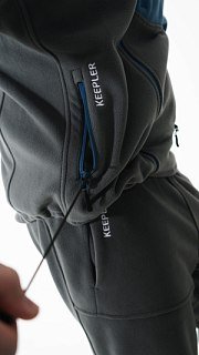 Джемпер Nautilus Keepler флисовый Blue/Grey с принтом - фото 12