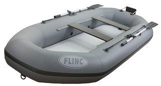 Лодка Flinc F300TLA надувная серый - фото 1