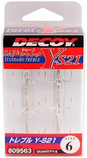 Крючки Decoy тройной Y-S21 №6 6шт