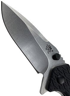 Нож Sanrenmu 7056LUF-GH-T4 складной сталь 12C27 Stonewash black G10 - фото 7