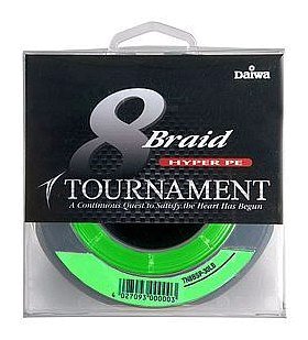 Шнур Daiwa Tournament 8хBraid Chartreuse 135м 0.14мм - фото 1