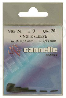 Гильза Cannelle Sleeves черная №0 D 0,63 L7,93мм
