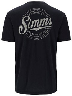 Футболка Simms Circle Lockup T-Shirt Black  - фото 2
