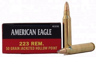 Патрон 223Rem Federal American Eagle Jacketed HP 3,24г - фото 1