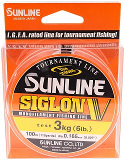 Леска Sunline Siglon V clear 100м 0,165мм 3кг