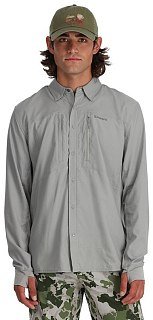 Рубашка Simms Intruder BiComp Fishing Shirt Cinder  - фото 2