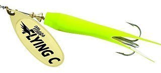 Блесна Mepps Aglia Flying C 10гр №3 gold/chartreuse