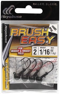 Джиг-головка Hayabusa Brush Easy незацепляйка №2 1.8гр уп.4шт