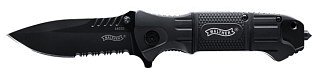 Нож Umarex Walther Black Tac насечки складной сталь 440А