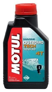 Масло Motul ПЛМ синт 4Т Technosynthese Outboard Tech 10w30 1L