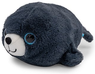 Игрушка Mimis Нерпа Пушистик макси серый 28см - фото 1