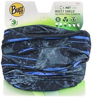 Бандана Buff Coolnet UV insect Shield Stray Blue