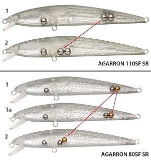 Воблер Pontoon21 Agarron 95SF-SR-702 95мм 8,0 гр 0.5-0.6 м 702 - фото 3