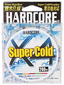 Шнур Yo-Zuri PE Hardcore X4 Duel super cold PE 0.4 3.6кг 200м 5 color