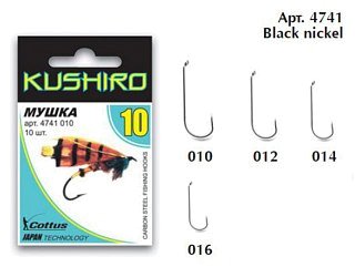 Крючки Cottus Katana BLN мушка №14 10шт - фото 2