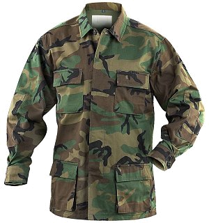 Куртка Mil-tec US Feldjacke Typ BDU woodland  - фото 1