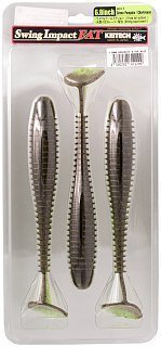 Приманка Keitech виброхвост Swing impact fat 6,8" 401 Green Pumpkin Chartreuse