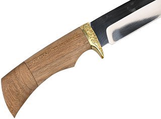 Нож ИП Семин Лазутчик сталь 65х13 литье ценные породы дерева - фото 3