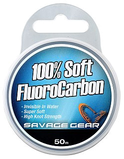Леска Savage Gear Soft Fluoro Carbon 0.33мм 50м 15.2lb 7кг