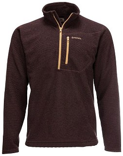 Пуловер Simms Rivershed Quarter Zip 20 Mahogany  - фото 1