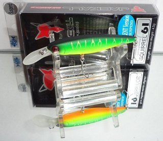 Воблер Jackall Squirrel 61SP Silent mat tiger - фото 2