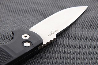 Нож Pro-Tech Rockeye черная рукоятка черный клинок клипса - фото 4