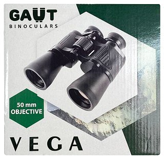 Бинокль Gaut Vega 12x50 Roof-призмы BK7 черный  - фото 9