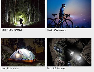 Фонарь Wuben L60 1200 lumens - фото 14