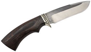 Нож ИП СЕМИНА Скиф кованая сталь 95x18 со следами ковки венге литье - фото 2